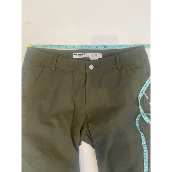 Mammut Olive Green Women’s Jogger Pants EUC Sz 8 Woven Cotton Outdoor Pockets - Picture 8 of 14